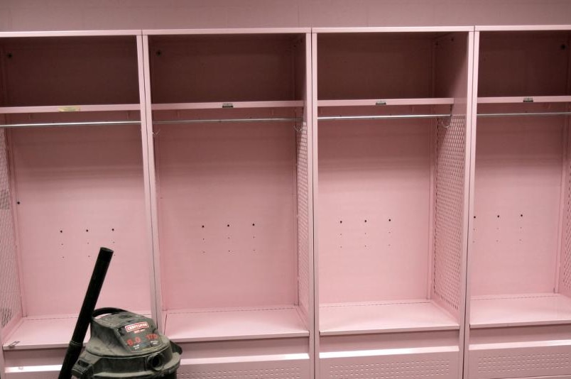 Pink lockers