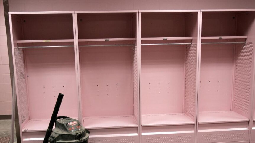 Pink lockers