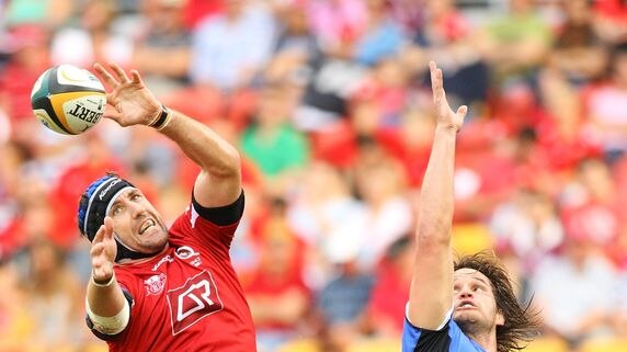 Back in the line-out...Humphries' return will boost the Reds' ailing pack.