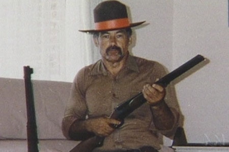 Ivan Milat with shotgun