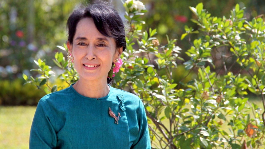 Myanmar opposition leader and democracy campaigner, Aung San Suu Kyi.