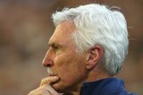 Mick Malthouse during his record-breaking game as coach