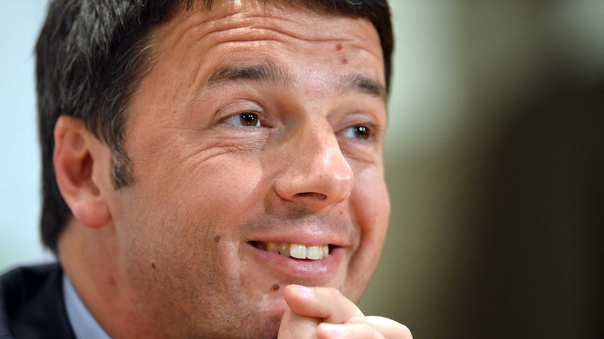 Italian politician Matteo Renzi