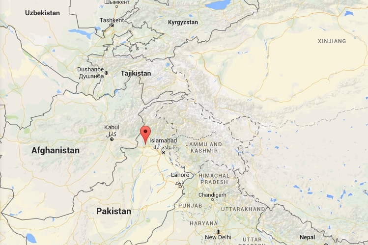Map of Charsadda district, Pakistan