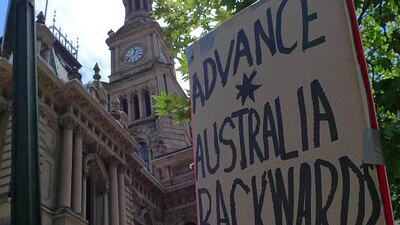 No Clean Feed Rally, Sydney, December 2008 (Flickr: Halans)