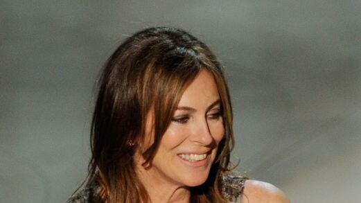 Kathryn Bigelow accepts Best Director award for The Hurt Locker during the Academy Awards
