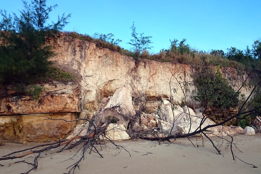 A collapsed part of the Dripstone Cliffs in Darwin.