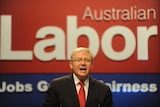 Kevin Rudd addresses the ALP conference