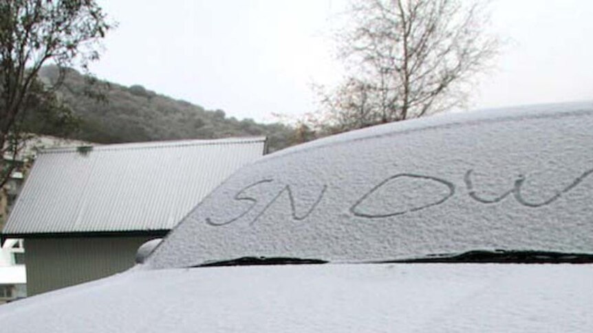 Falls Creek had snow before the official start of winter.