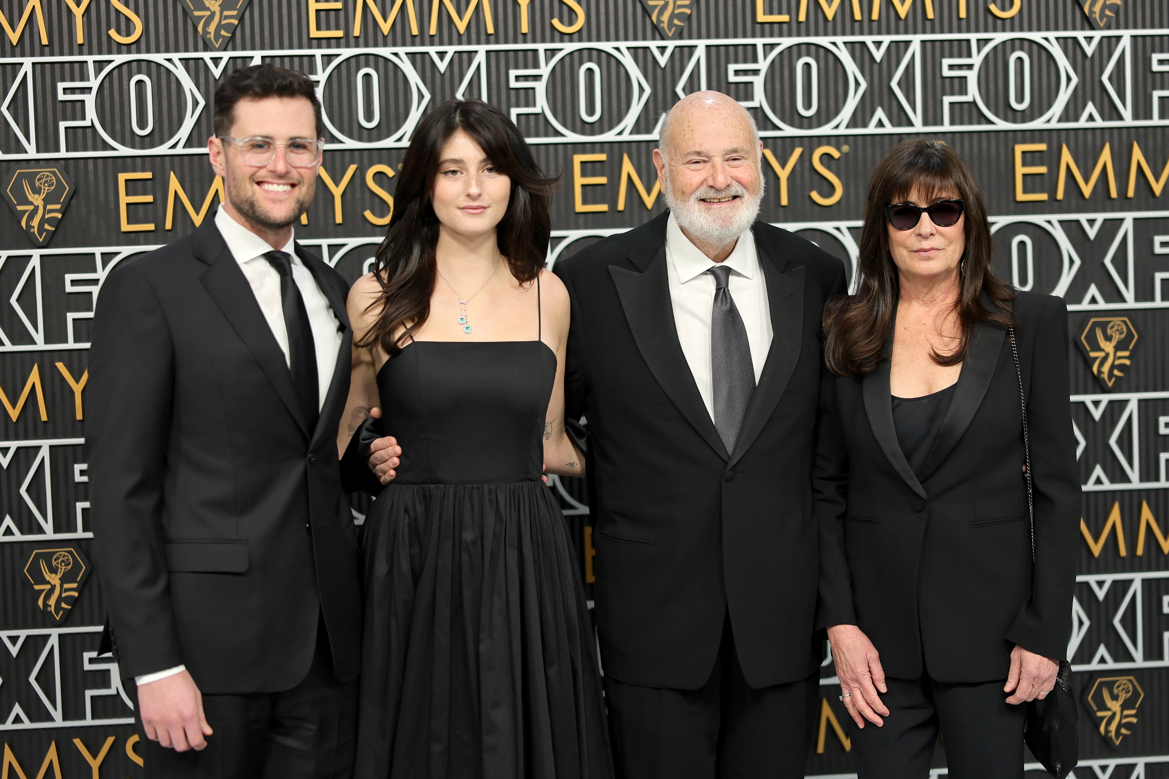 Rob Reiner with his wife Michelle, and children Romy and Jake at the 2024 Primetime Emmy awards.