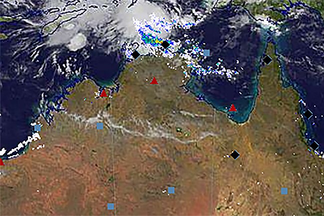 A tropical low lies to the north of the Northern Territory that is expected to form into Cyclone Frances.