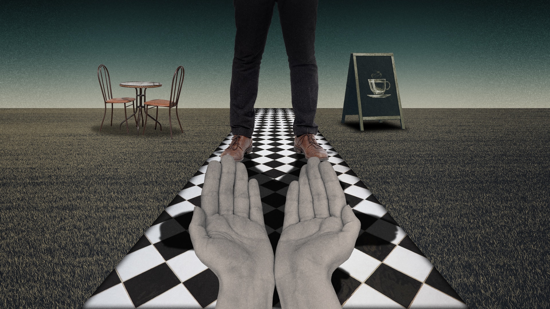 Graphic of a person holding out their hands.