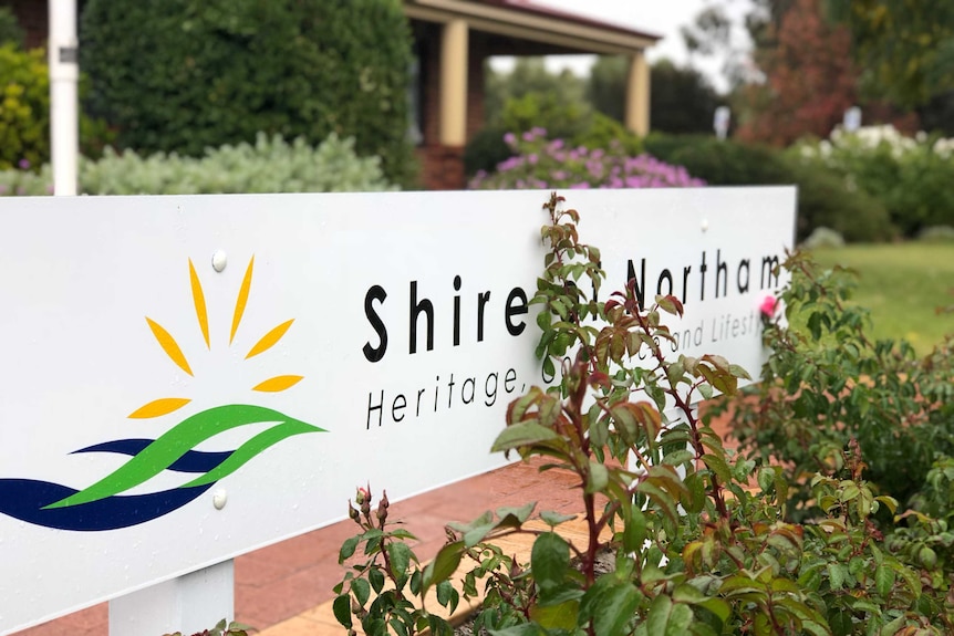 Shire of northam sign