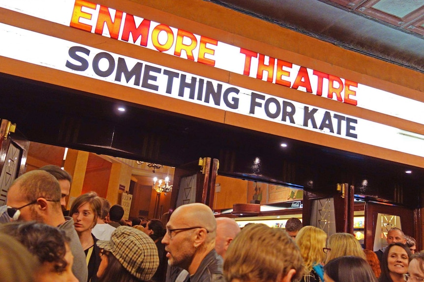 Something For Kate patrons outside the Enmore Theatre