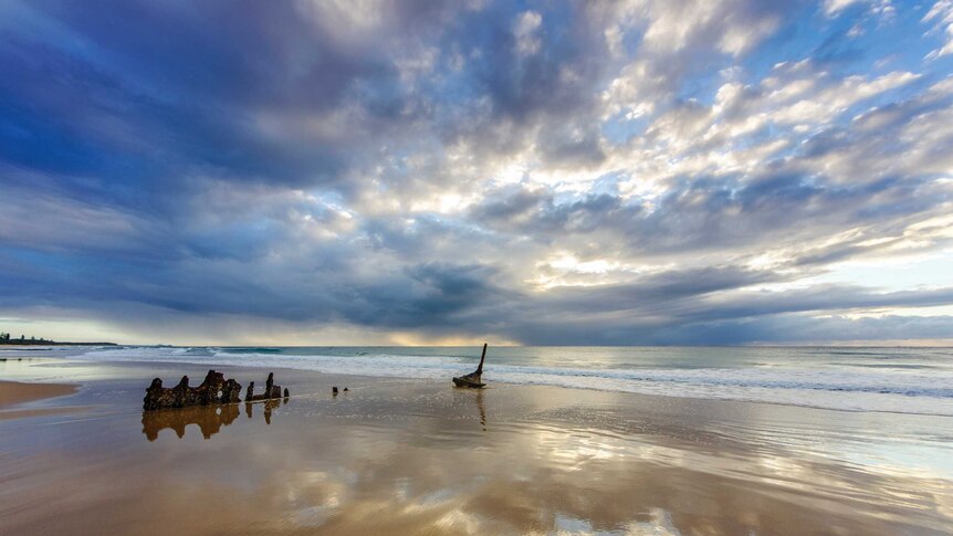 SS Dicky shipwreck on Dicky Beach