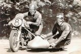Mount Gambier sidecar rider Ian Hogg and Des Hastings