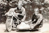 Mount Gambier sidecar rider Ian Hogg and Des Hastings