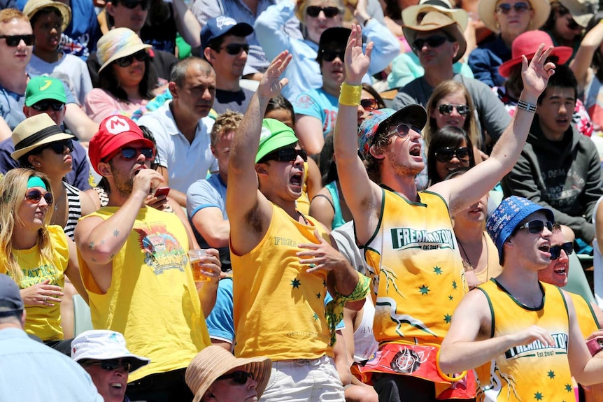 Fans at the Australian Open