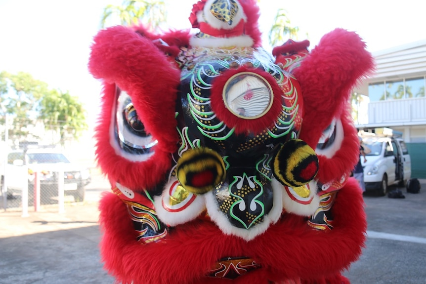 The head of a Chinese dragon