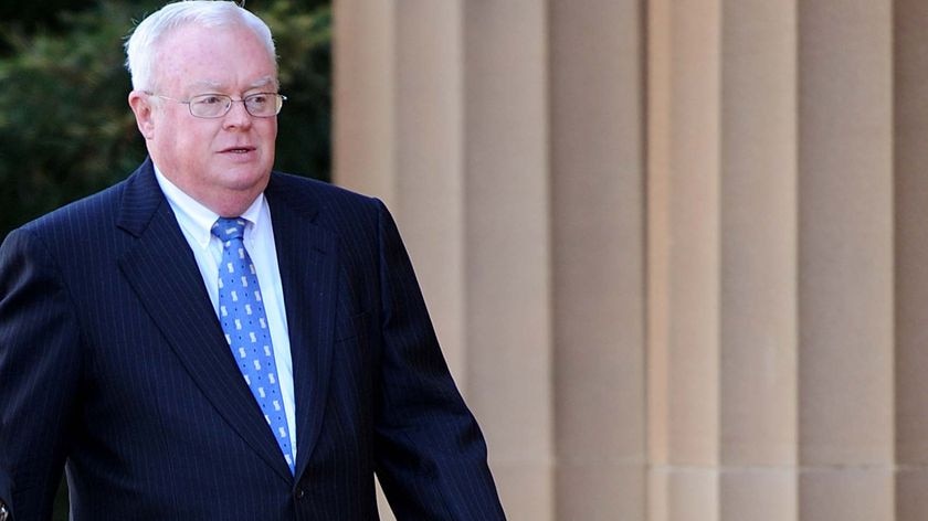 Witness: Former federal Labor minister Graham Richardson undermined Wood's alibi.