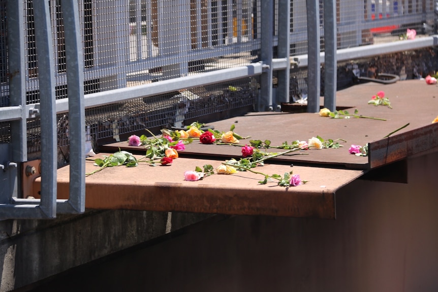 Roses at Granville train disaster memorial