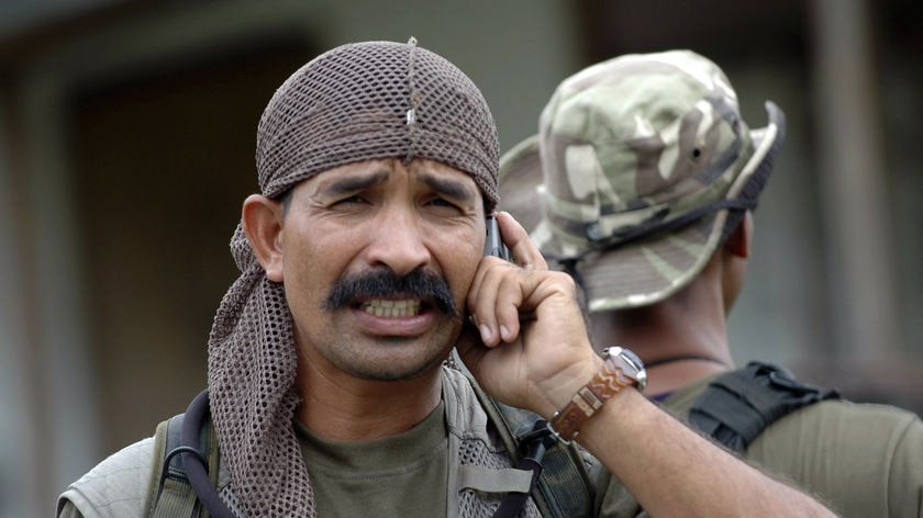 Rebel leader Alfredo Reinado has reportedly been killed during an attack on East Timor President Jose Ramos Horta's home. (File photo)