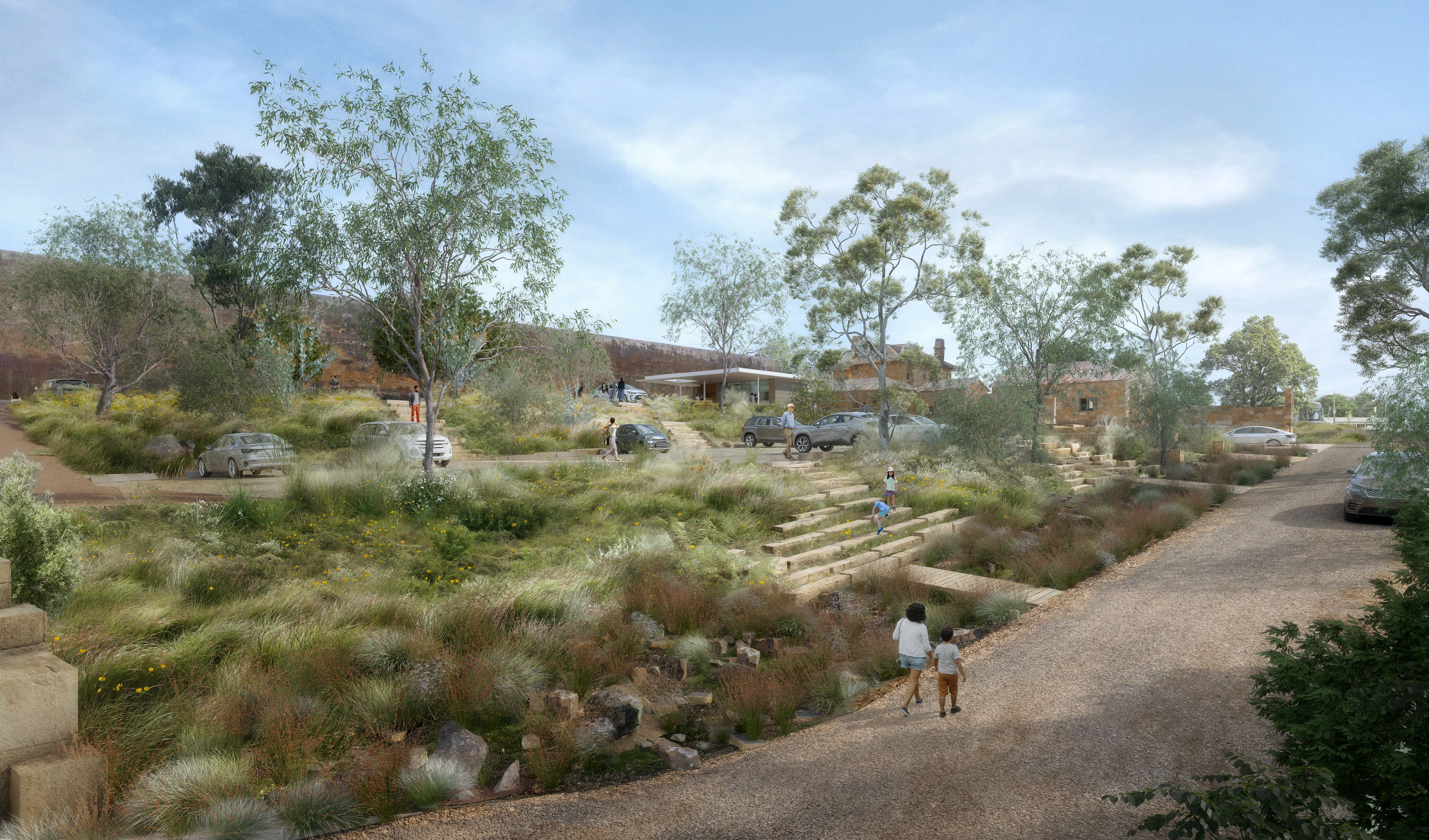 Artist impression of exterior car park