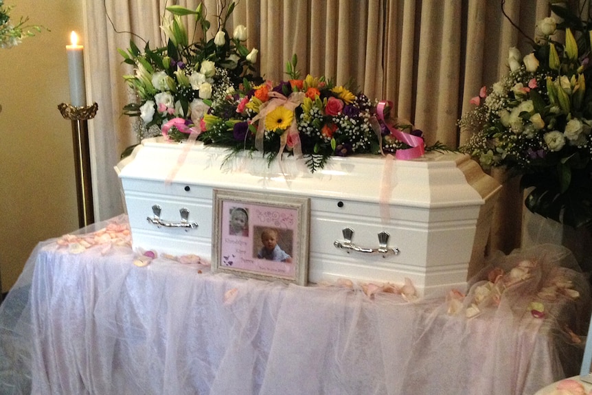 Khandalyce Pearce's coffin