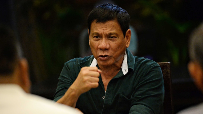 Philippines' president-elect Rodrigo Duterte
