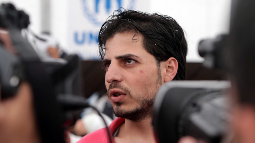 Yehia, a 19-year-old man from Homs, is the millionth Syrian refugee to arrive in Lebanon.