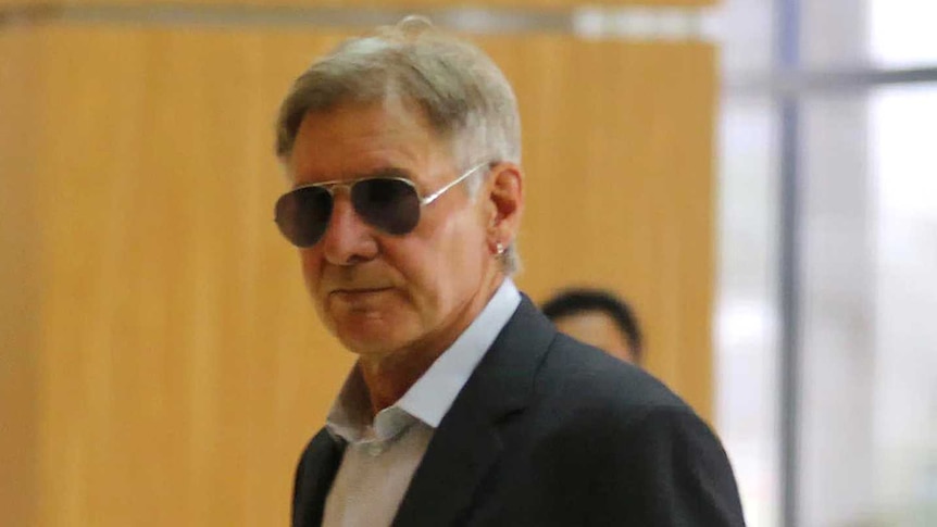 Harrison Ford arrives for ministerial meeting in Indonesia