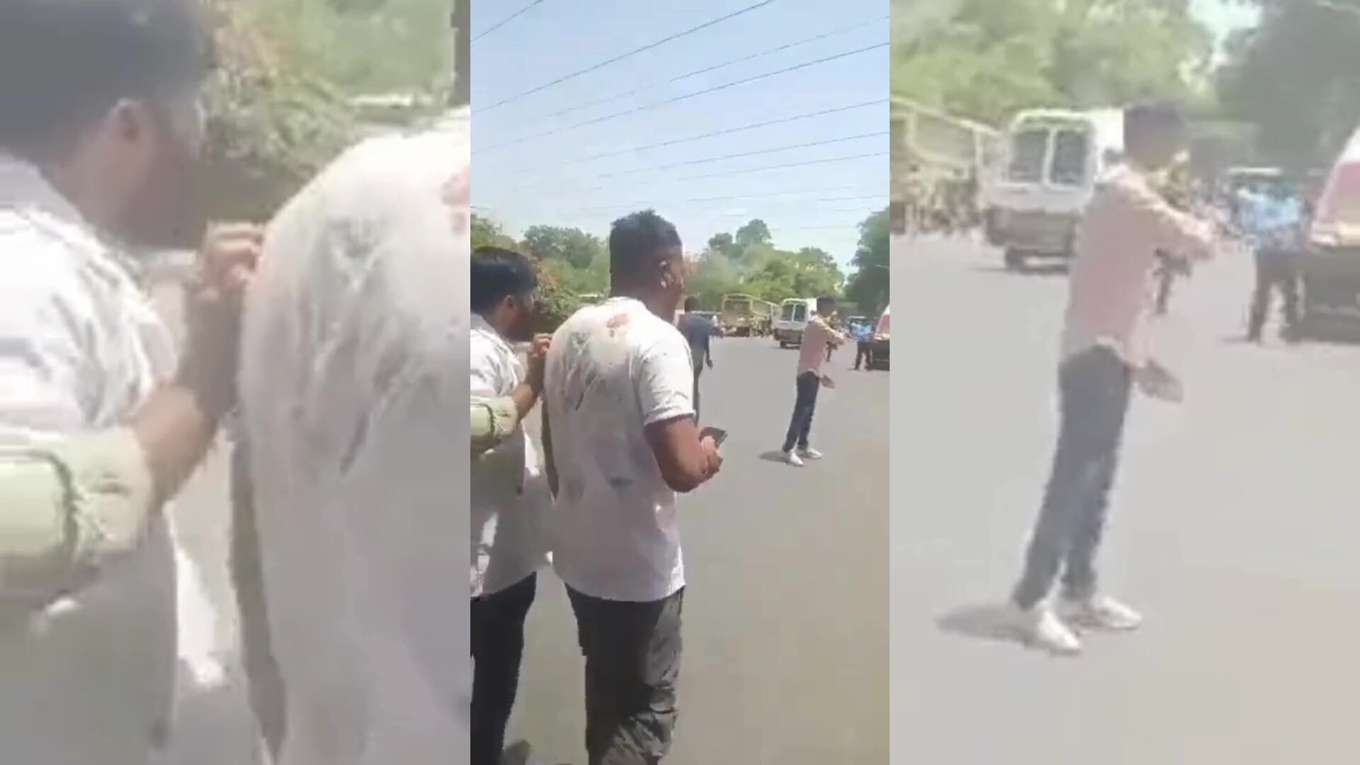 The sole survivor of the Air India crash, Viswashkumar Ramesh, walking ...