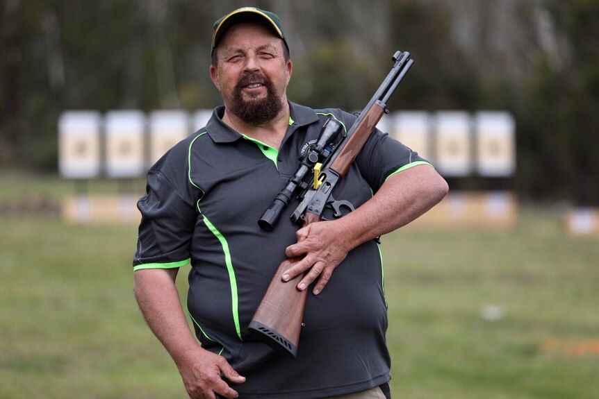 Andrew Judd, president of Tasmanian branch of Sporting Shooters Association of Australia.