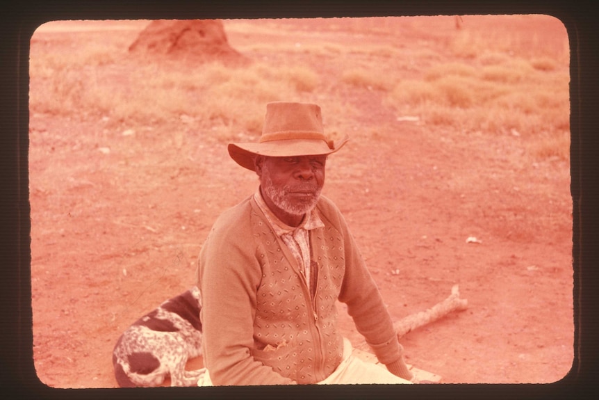 A photo from the Berndt Museum, UWA, as part of the Returning Photos Project.