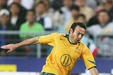 Stan Lazaridis in action for the Socceroos