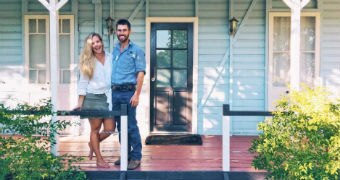 Sam Hart and Alina Rasmussen bought their first home in Blackall.
