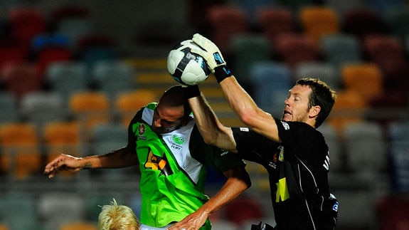 Gold Coast keeper Jess Van Strattan takes a high ball.