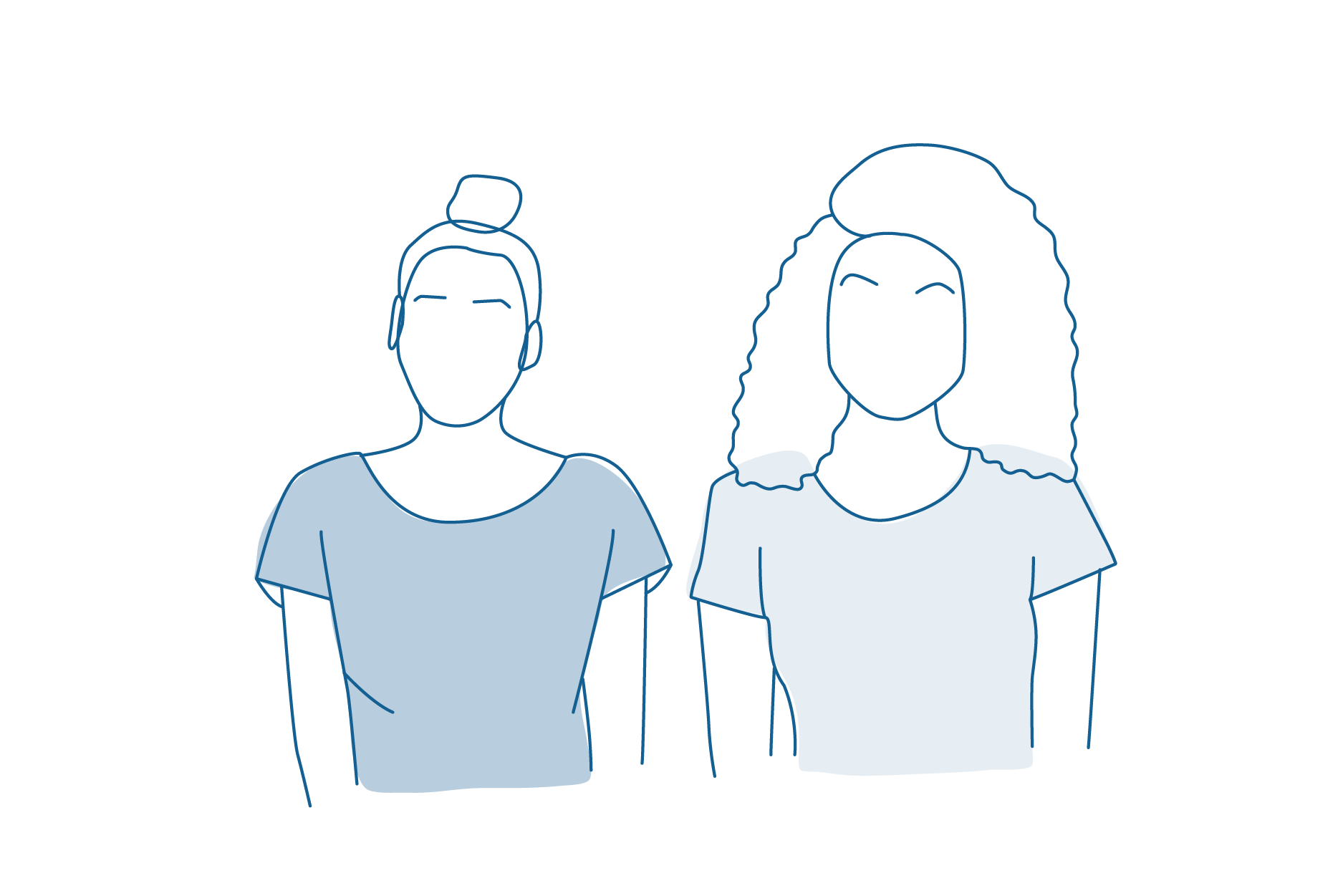 Illustration of twowomen.