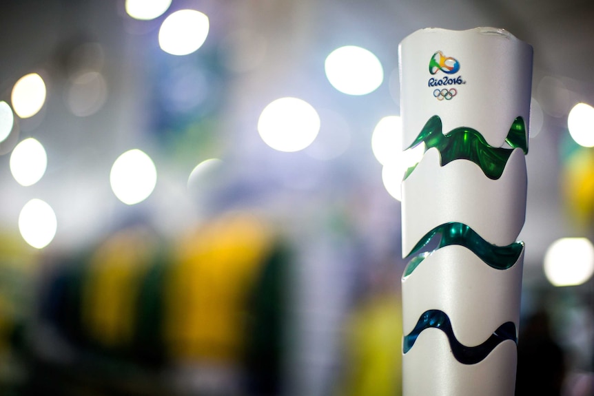 The Rio 2016 Olympic torch