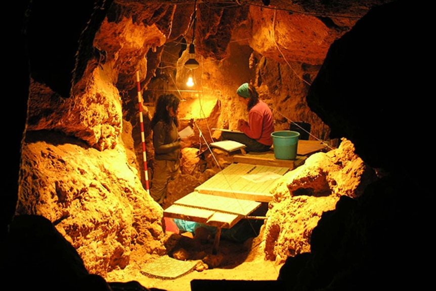 Excavating El Sidron cave