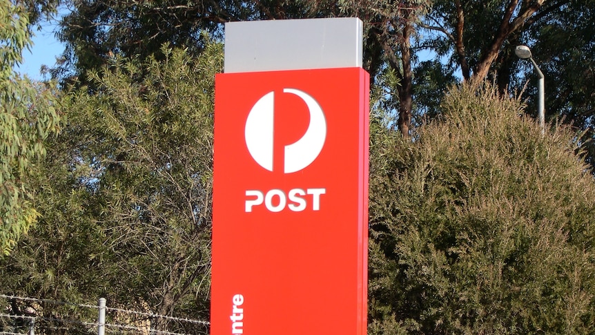 Australia Post generic sign at Fyshwick in Canberra's south, outside postal centre taken 20 June 2012