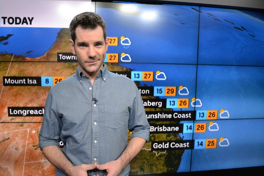 ABC weather presenter Nate Byrne.