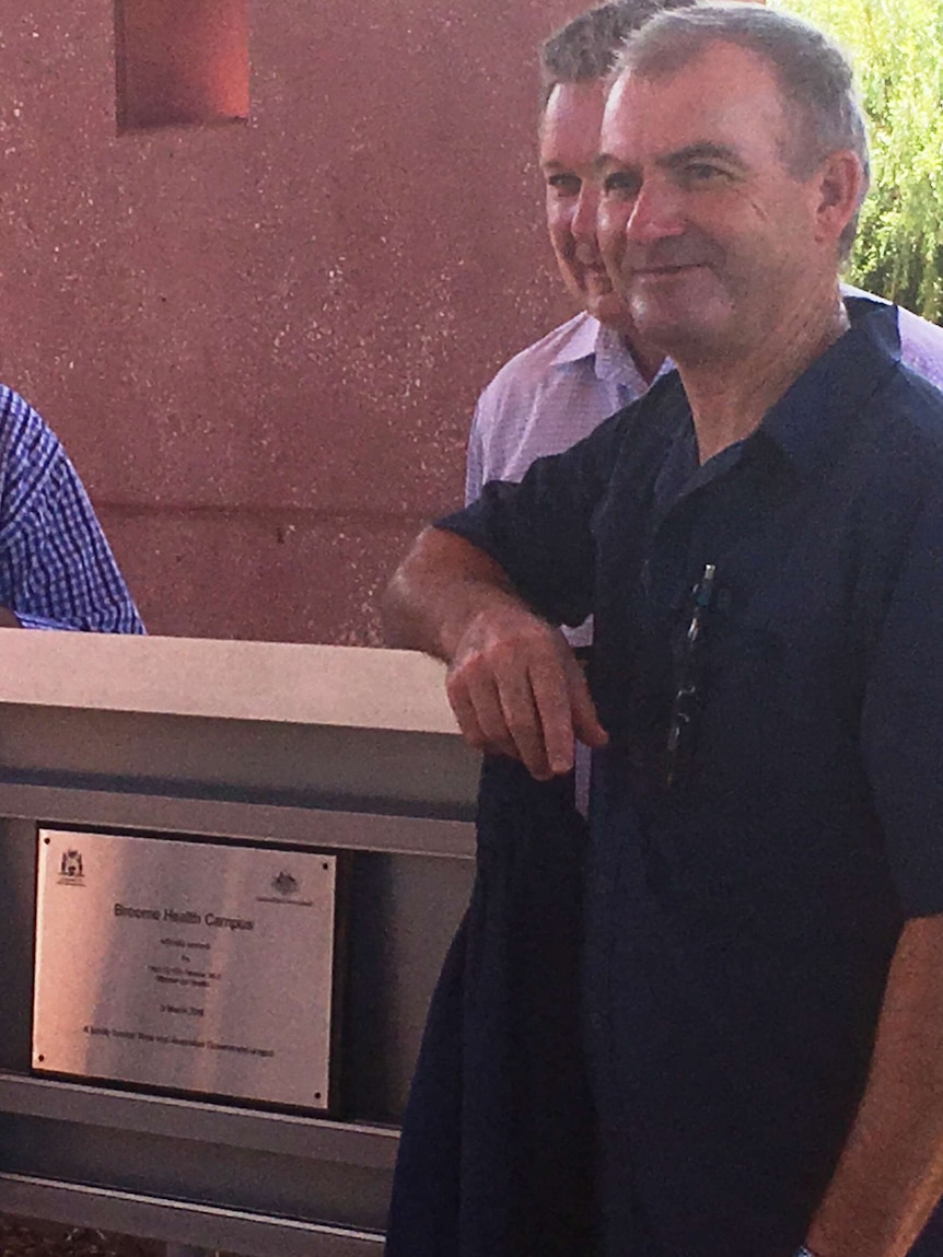 WA Health Minister Kim Hames at the Broome Health Campus extension opening.
