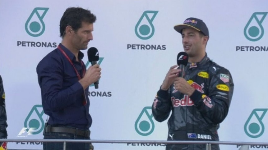 Daniel Ricciardo speaks after winning F1 Malaysian Grand Prix