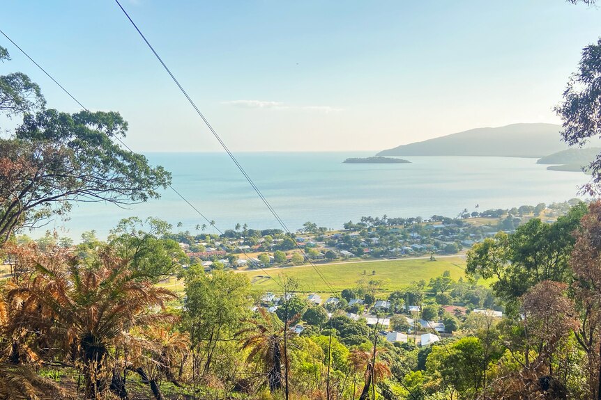 Yarrabah pictured from a lookout.