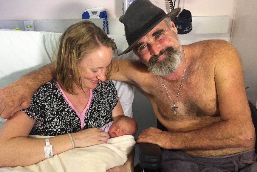 Jessica Parker and Paul McKenzie with their daughter Eleven, born on January 1 in Darwin.