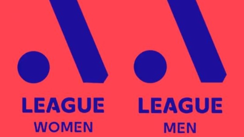Logos for the rebranded A-League Men and A-League women.