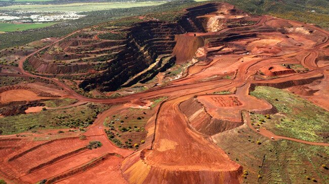 The price of iron ore has fallen substantially over the last year.