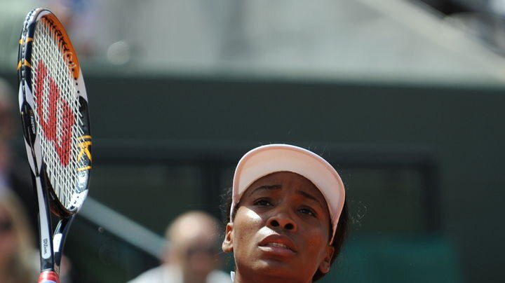 No answers: Venus Williams takes an early exit from the French Open.