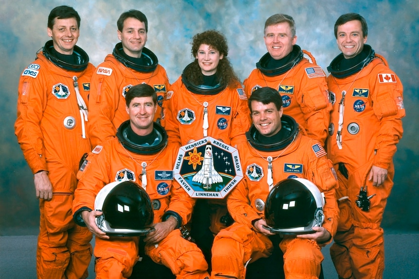 The crew of the STS-78 NASA shuttle mission.
